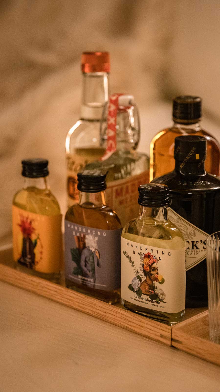 liquor bottles